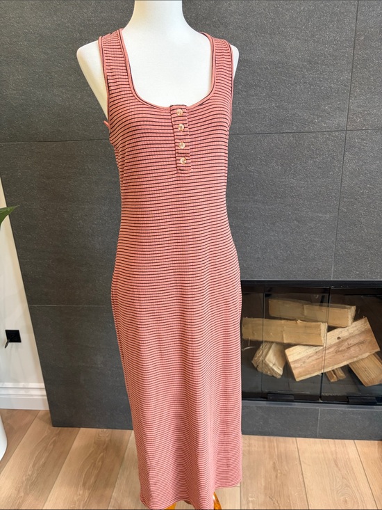 The Workshop Dresses & Skirts - The Workshop Racerback Henley Midi Dress Size Large